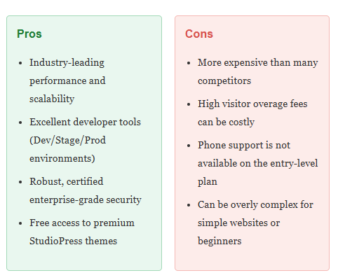 pros and cons