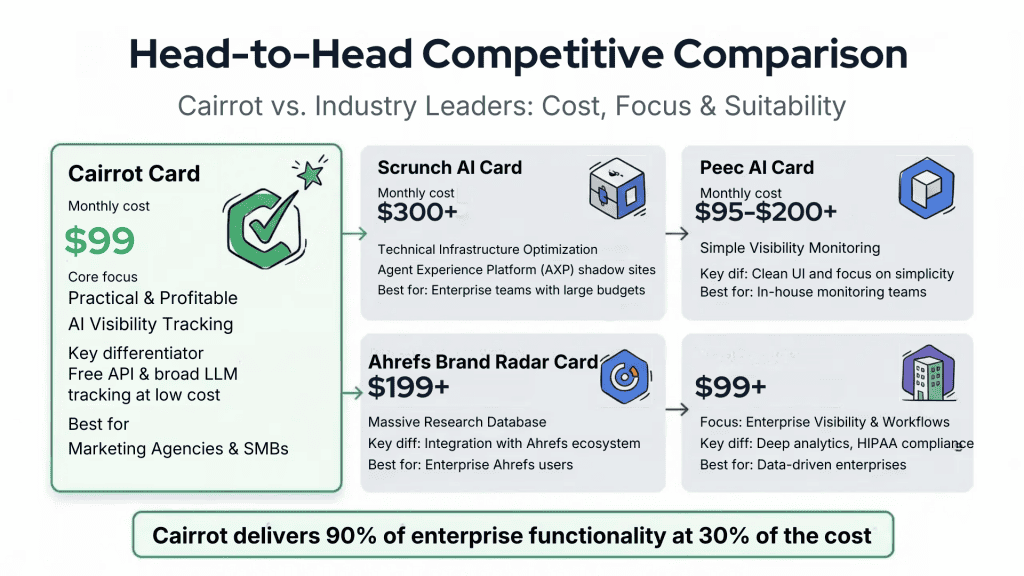 Cairrot Review Competitor Pricing Comparison