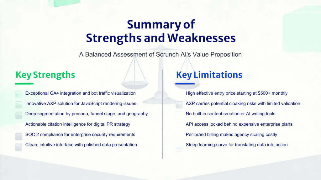 Scrunch AI Review Pros and Cons